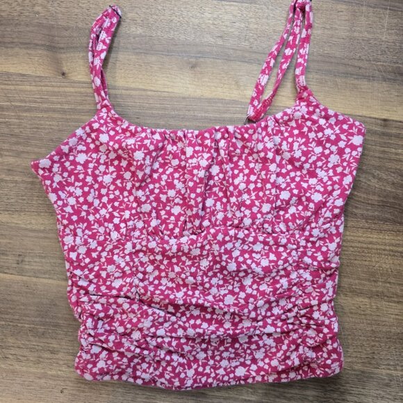 Hollister Red Floral Print Cami size XS - Picture 1 of 4